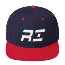 Rhode Island - Flat Brim Hat - White Embroidery - RI - Many Hat Color Options Available