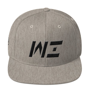 Wisconsin - Flat Brim Hat - Black Embroidery - WI - Many Hat Color Options Available
