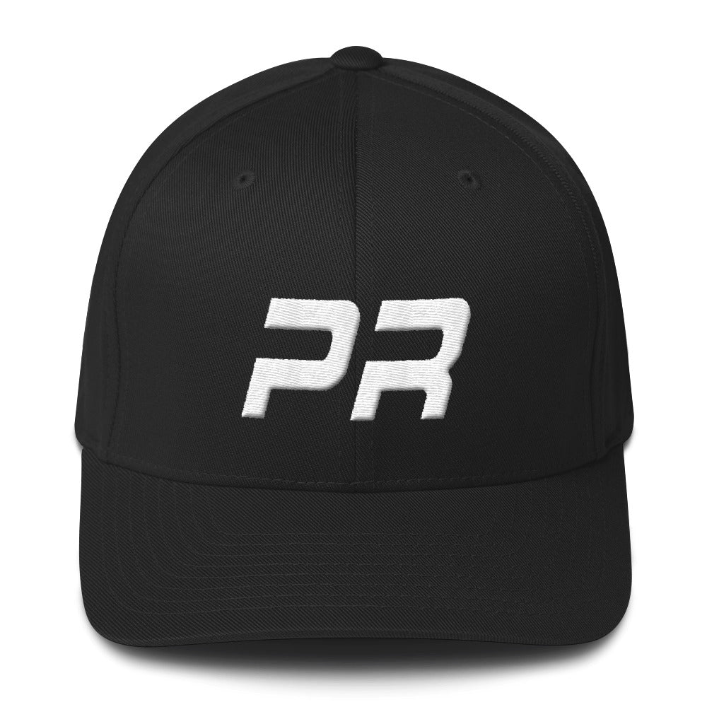 Puerto Rico - Structured Twill Cap - White Embroidery - PR - Many Hat Color Options Available