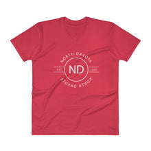 North Dakota - V-Neck T-Shirt - Reflections