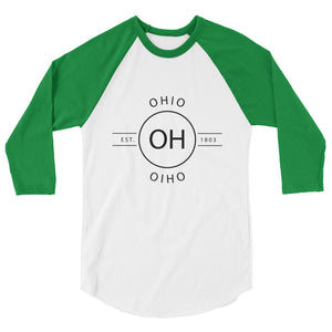 Ohio - 3/4 Sleeve Raglan Shirt - Reflections