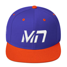 Minnesota - Flat Brim Hat - White Embroidery - MN - Many Hat Color Options Available