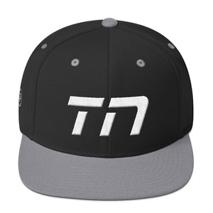 Tennessee - Flat Brim Hat - White Embroidery - TN - Many Hat Color Options Available