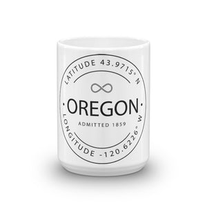 Oregon - Mug - Latitude & Longitude