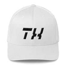 Texas - Structured Twill Cap - Black Embroidery - TX - Many Hat Color Options Available