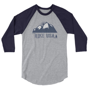 USA Designs - 3/4 Sleeve Raglan Shirt - Hike USA