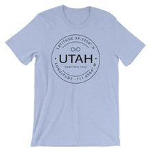 Utah - Short-Sleeve Unisex T-Shirt - Latitude & Longitude