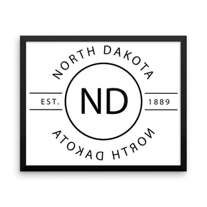 North Dakota - Framed Print - Reflections