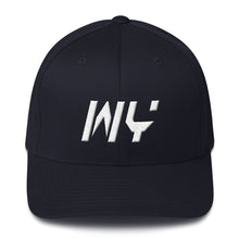 Wyoming - Structured Twill Cap - White Embroidery - WY - Many Hat Color Options Available