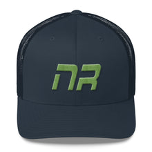 Native Realm - Mesh Back Trucker Cap - Green Embroidery - NR - Many Hat Color Options Available