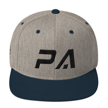 Pennsylvania - Flat Brim Hat - Black Embroidery - PA - Many Hat Color Options Available