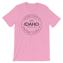 Idaho - Short-Sleeve Unisex T-Shirt - Latitude & Longitude