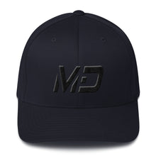 Maryland - Structured Twill Cap - Black Embroidery - MD - Many Hat Color Options Available