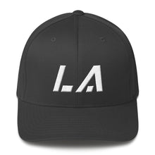 Louisiana - Structured Twill Cap - White Embroidery - LA - Many Hat Color Options Available
