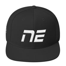 Nebraska - Flat Brim Hat - White Embroidery - NE - Many Hat Color Options Available