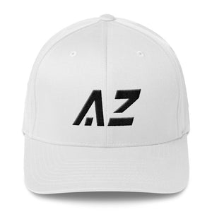 Arizona - Structured Twill Cap - Black Embroidery - AZ - Many Hat Color Options Available