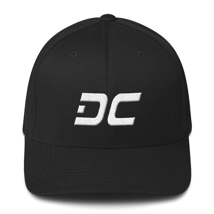 Washington DC - Structured Twill Cap - White Embroidery - DC - Many Hat Color Options Available