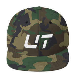 Utah - Flat Brim Hat - White Embroidery - UT - Many Hat Color Options Available