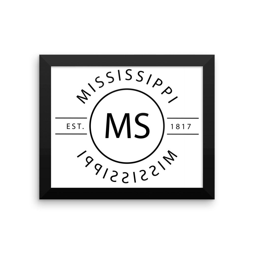 Mississippi - Framed Print - Reflections