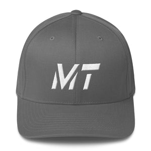 Montana - Structured Twill Cap - White Embroidery - MT - Many Hat Color Options Available