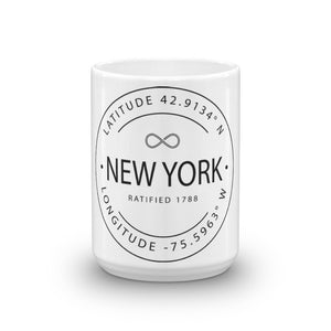 New York - Mug - Latitude & Longitude