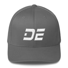 Delaware - Structured Twill Cap - White Embroidery - DE - Many Hat Color Options Available