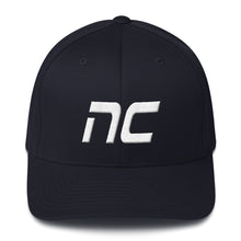 North Carolina - Structured Twill Cap - White Embroidery - NC - Many Hat Color Options Available