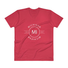 Michigan - V-Neck T-Shirt - Reflections