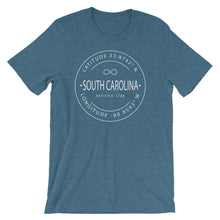 South Carolina - Short-Sleeve Unisex T-Shirt - Latitude & Longitude