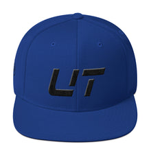 Utah - Flat Brim Hat - Black Embroidery - UT - Many Hat Color Options Available