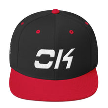 Oklahoma - Flat Brim Hat - White Embroidery - OK - Many Hat Color Options Available