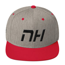 New Hampshire - Flat Brim Hat - Black Embroidery - NH - Many Hat Color Options Available