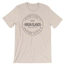 Virgin Islands - Short-Sleeve Unisex T-Shirt - Latitude & Longitude