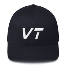 Vermont - Structured Twill Cap - White Embroidery - VT - Many Hat Color Options Available