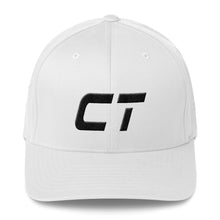 Connecticut - Structured Twill Cap - Black Embroidery - CT - Many Hat Color Options Available