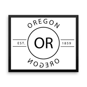 Oregon - Framed Print - Reflections