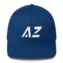 Arizona - Structured Twill Cap - White Embroidery - AZ - Many Hat Color Options Available