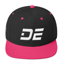 Delaware - Flat Brim Hat - White Embroidery - DE - Many Hat Color Options Available