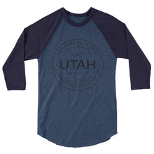Utah - 3/4 Sleeve Raglan Shirt - Latitude & Longitude