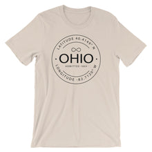 Ohio - Short-Sleeve Unisex T-Shirt - Latitude & Longitude
