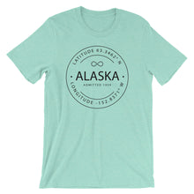 Alaska - Short-Sleeve Unisex T-Shirt - Latitude & Longitude
