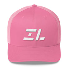 Illinois - Mesh Back Trucker Cap - White Embroidery - IL - Many Hat Color Options Available