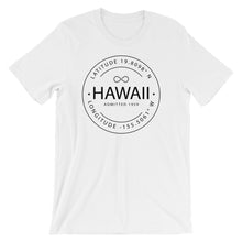 Hawaii - Short-Sleeve Unisex T-Shirt - Latitude & Longitude