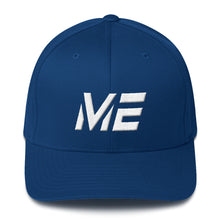 Maine - Structured Twill Cap - White Embroidery - ME - Many Hat Color Options Available