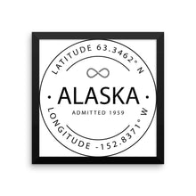 Alaska - Framed Print - Latitude & Longitude