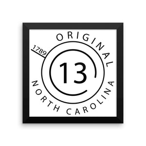 North Carolina - Framed Print - Original 13