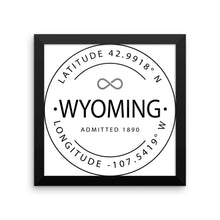 Wyoming - Framed Print - Latitude & Longitude