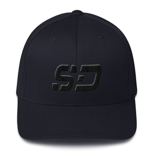 South Dakota - Structured Twill Cap - Black Embroidery - SD - Many Hat Color Options Available