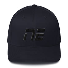 Nebraska - Structured Twill Cap - Black Embroidery - NE - Many Hat Color Options Available