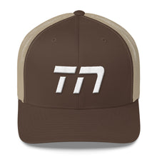 Tennessee - Mesh Back Trucker Cap - White Embroidery - TN - Many Hat Color Options Available